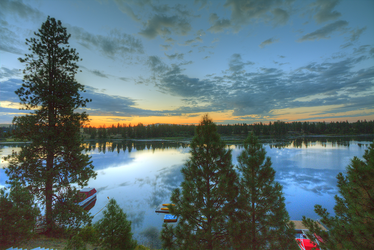 Silver Lake is about 10 miles west of Spokane Washington