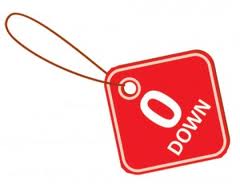 red 0 DOWN tag